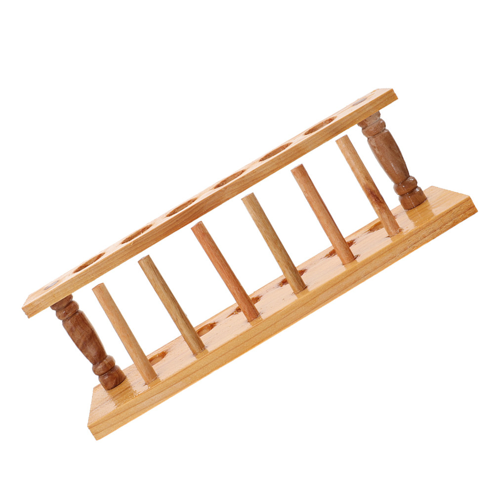 Centrifuge Tube Rack - Natural Wood Test Tube Rack 6-Hole