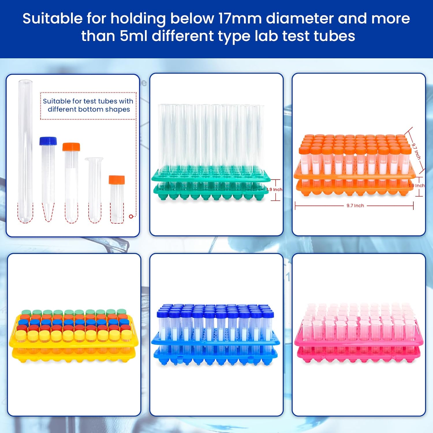 Plastic Test Tube Rack 50-Hole - огляд і ціна Centrifuge Tube Rack